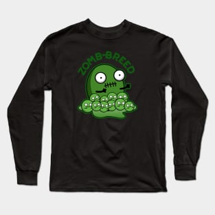 Zom-breed Cute Halloween Zombie Breed Pun Long Sleeve T-Shirt